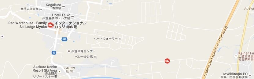 red house myoko map